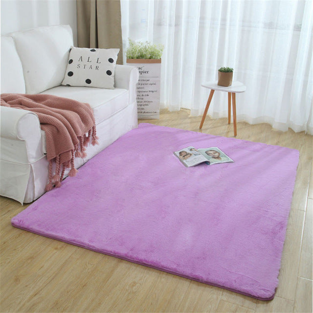 Faux Rabbit Fur Carpet