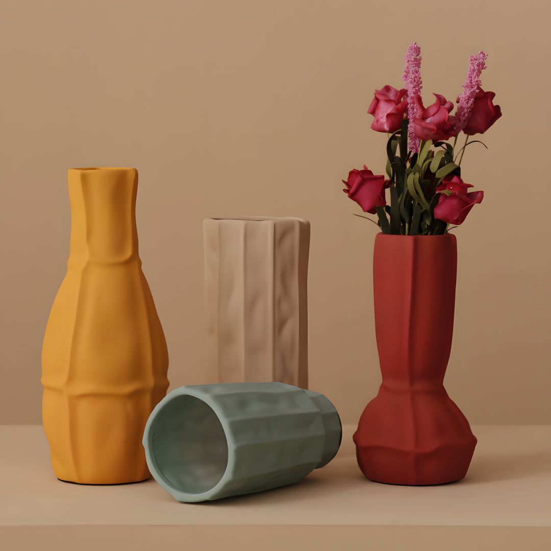 Morandi Creased Vase